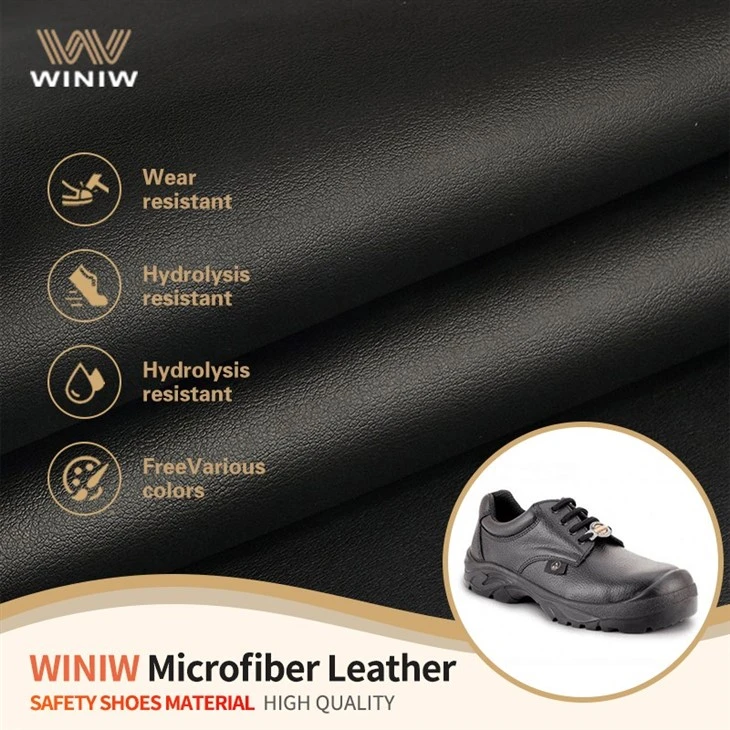 Crease & Wear Resistant Synthetic Microfiber Suede Leather For Industrial Safety Shoes factory