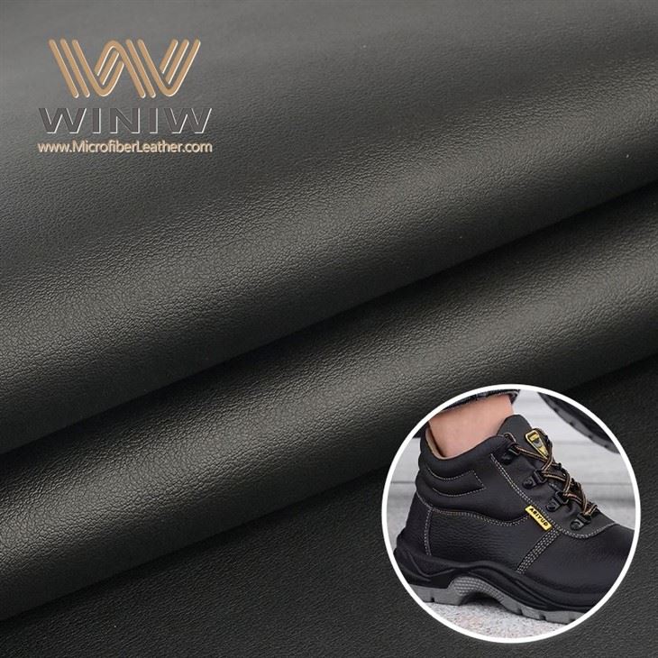 Oil Resistant PU Microfiber Leather For Protective Safety Shoes price